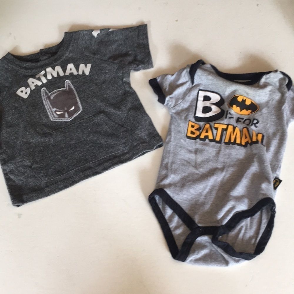 Batman Shirt 0-3 months Batman Onesie 3-6 months